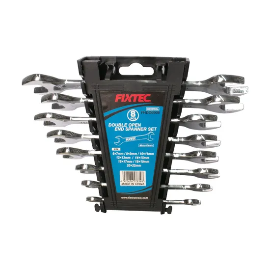 Fixtec PCS CS Double Open End Spanner Set Hand Tools Wrench Set