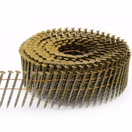 2.5X57mm Paint Screw Shank Coil Pallet Nails for Wood Pallet