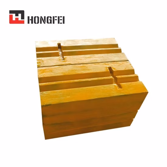 High Manganese Steel Crusher Spare Parts Blow Bar Liner Plate Hammer for Sale