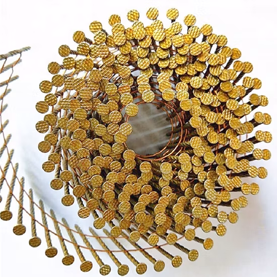 2.5X57mm Paint Screw Shank Coil Pallet Nails for Wood Pallet